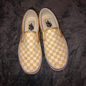 Yellow Checkered Vans